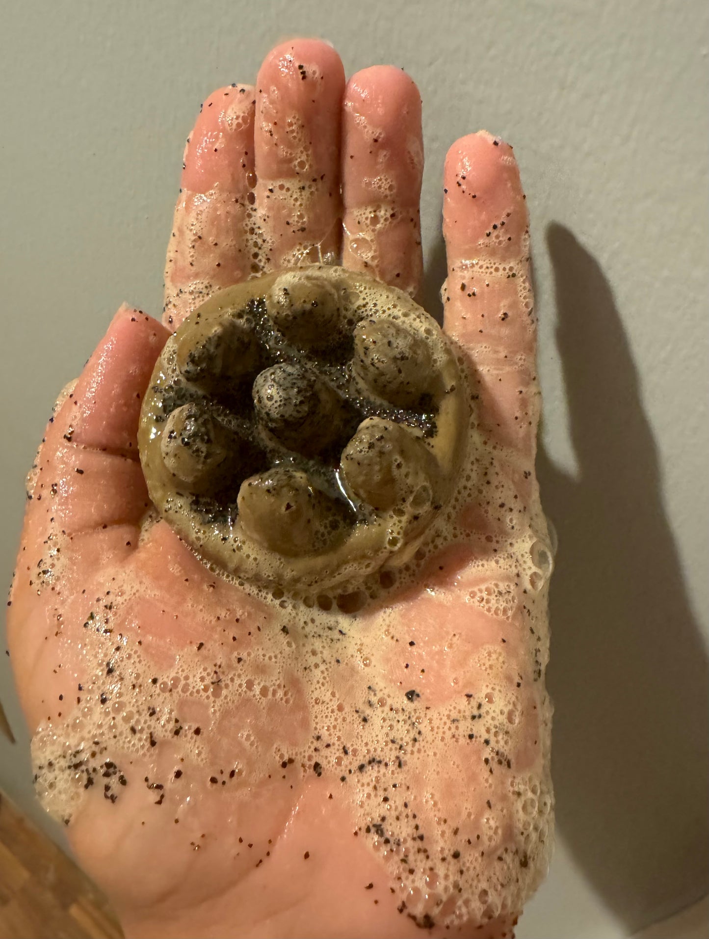 Coffee Exfoliating Goat Milk Soap Massage Bar